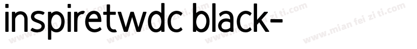 inspiretwdc black字体转换